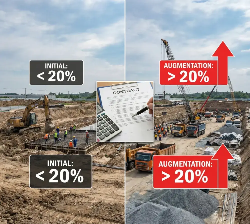 Augmentation ou diminution de la consistance des travaux au-delà de 20 % : enjeux et stratégies pour l’entrepreneur