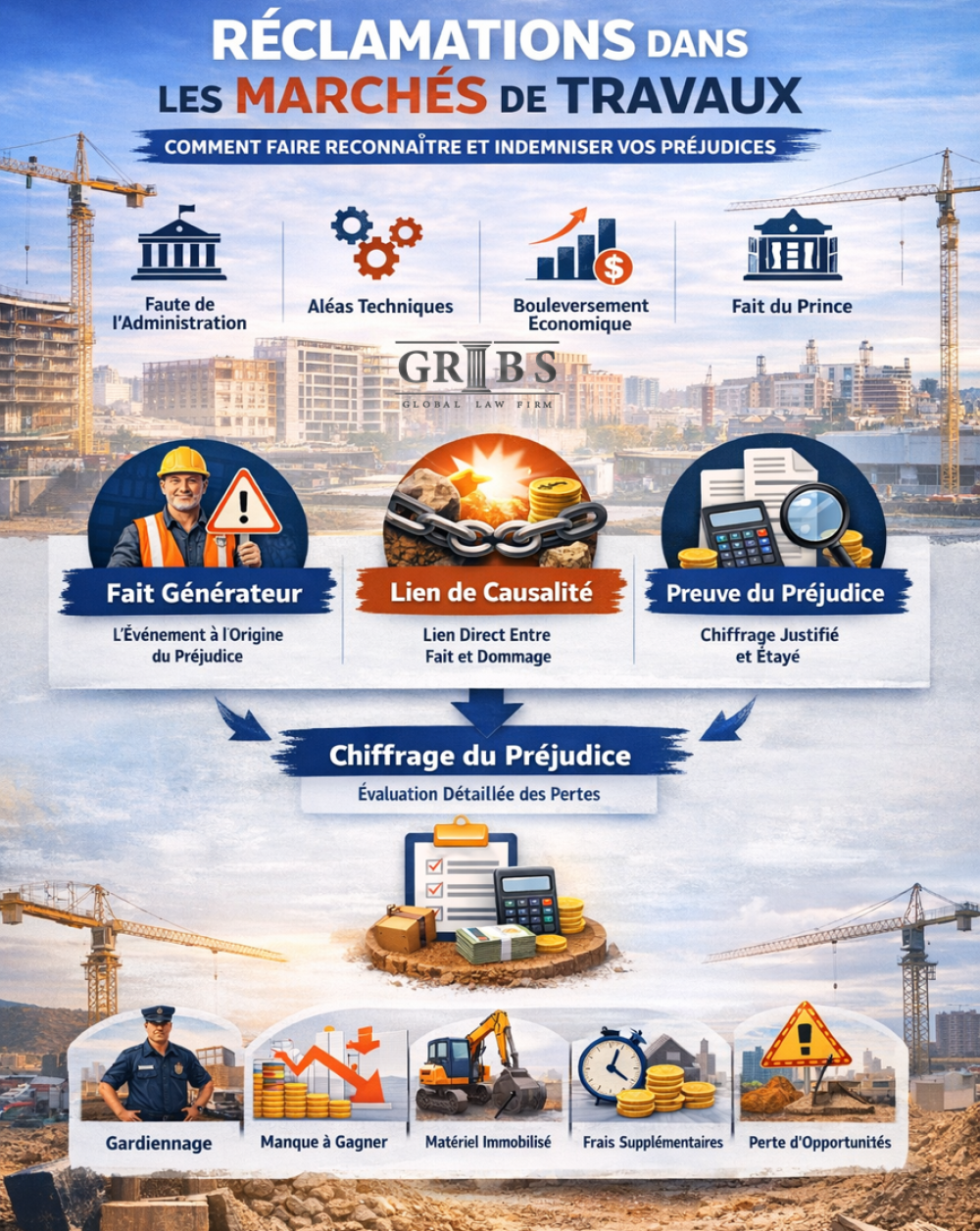 Réclamations dans les marchés de travaux